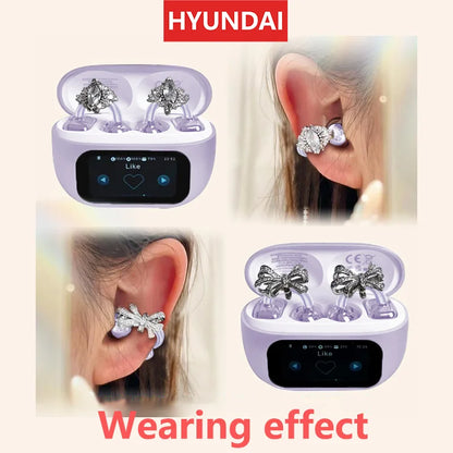 EchoGrip™ M100 ENC Ear Clip Earphones – Style, Sound, and Smart Control